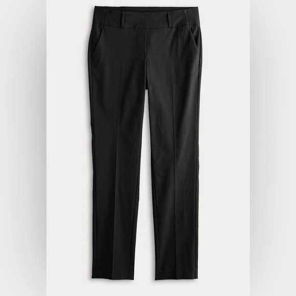 6/$20 VERA Vera Wang Black High-Rise Slim Straight Pants EUC 12P - Picture 7 of 13